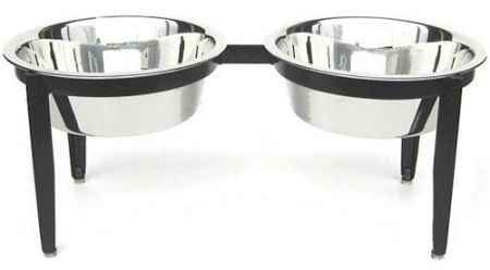 Visions Double Elevated Dog Bowl - Medium