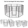 8 Metal Panel Heavy Duty Pet Playpen Dog Fence with Door 40 Inch