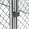 Large metal chicken coop, walk-in chicken coop, galvanized wire poultry chicken coop, rabbit duck coop with waterproof and UV protection cover for out