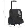 Foldable Multipurpose Pet Trolley Black