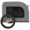 Pet Bike Trailer Red and Gray Oxford Fabric&Iron