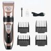 Dog Grooming Kit Clippers; Low Noise; pet grooming; Rechargeable; cat grooming; Pet Hair Thick Coats Clippers Trimmers Set; Suitable for Dogs; Cats; a