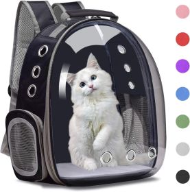 Cat Backpack Carrier Bubble Bag; Small Dog Backpack Carrier for Small Dogs; Space Capsule Pet Carrier Dog Hiking Backpack Airline Approved Travel Carr (Color: Navy Blue)