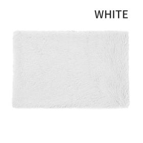 Dog Bed And Extra Matching Cover Sheet Dog Crate Pad Ultra Soft Dog Bed Mat Washable Pet Kennel Bed With Non-Slip Bottom Fluffy Plush Sleeping Mat For (Color: White, size: 2XL)