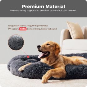 Dog Bed Large Sized Dog, Fluffy Dog Bed Couch Cover, Calming Large Dog Bed, Washable Dog Mat for Furniture Protector,Perfect for Small, Medium and Lar (Color: As shown)