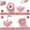 Dog Cat Bath Brush Comb Silicone Rubber Dog Puppy Massage Brush Hair Fur Grooming Cleaning Brush Soft Shampoo Dispenser