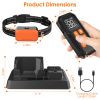 2 In 1 Wireless Electric Dog Fence With Training Collar IP67 Waterproof Pet Beep Vibration Shock Boundary Containment System for Small Medium Large Do